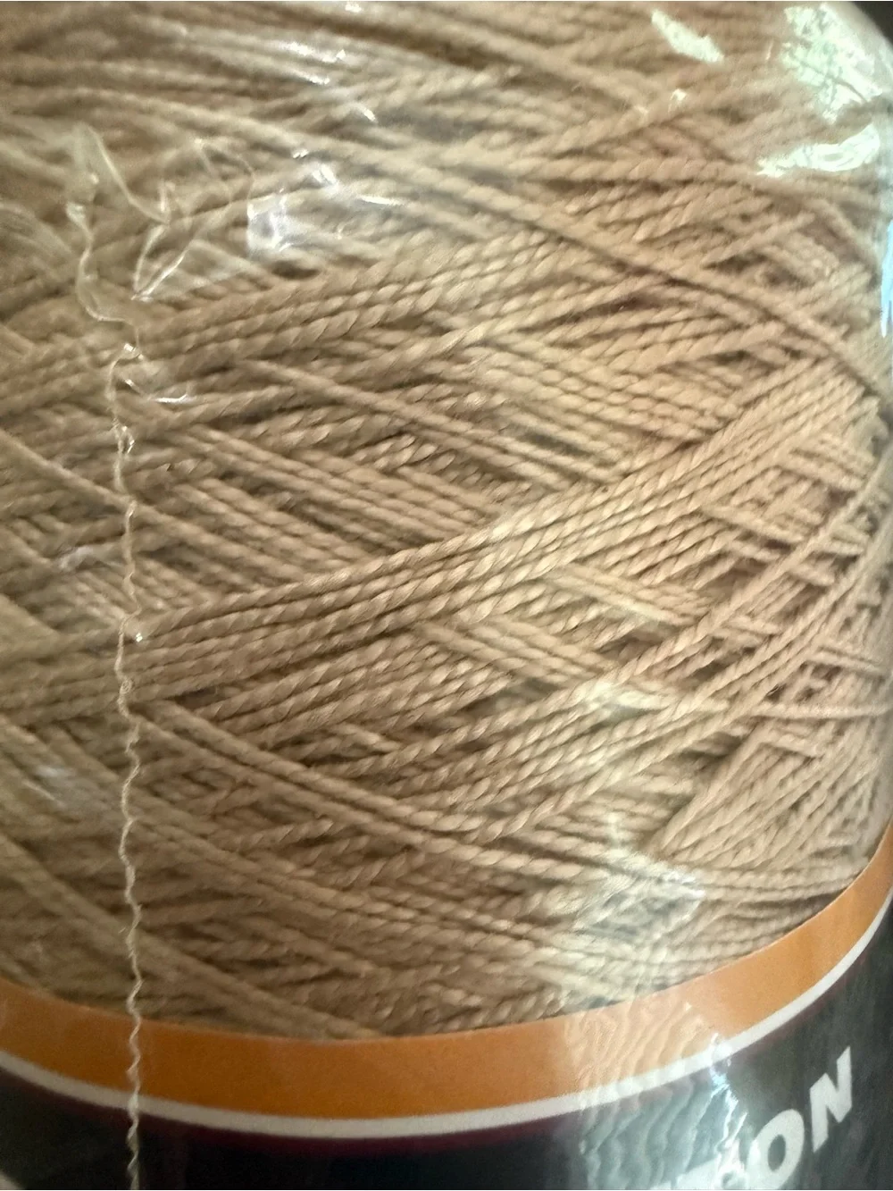Silk City Tan Perle Cotton Thread - 100% Mercerized - Linen